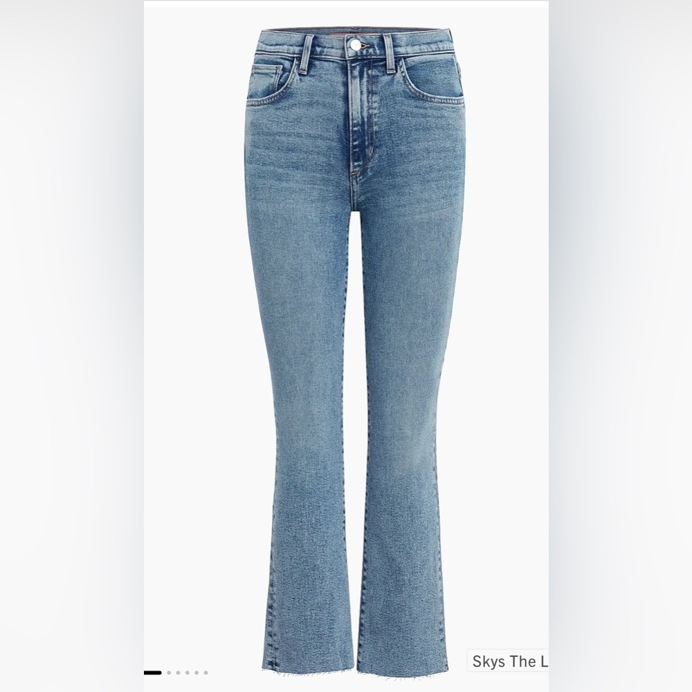 Joe's Jeans Callie Boot-Cut Crop hi rise Jeans Skys the limit wash Size 29 EUC - Picture 3 of 10